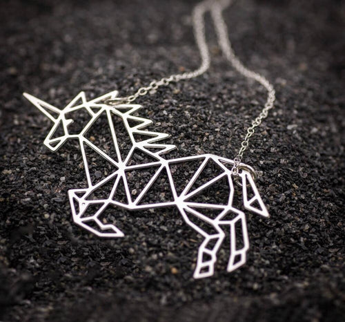 Geometric Unicorn Necklace