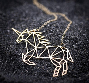 Geometric Unicorn Necklace