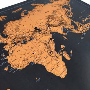 World Travel Foil Scratch Map