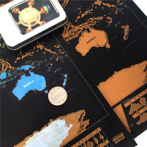 World Travel Foil Scratch Map