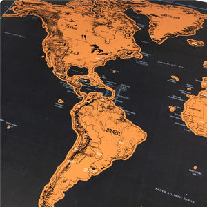 World Travel Foil Scratch Map